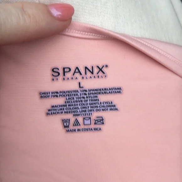 Spanx Lace Bateau Tank Camisole Hide & Sleek, size Large (10/12) - Picture 6 of 6